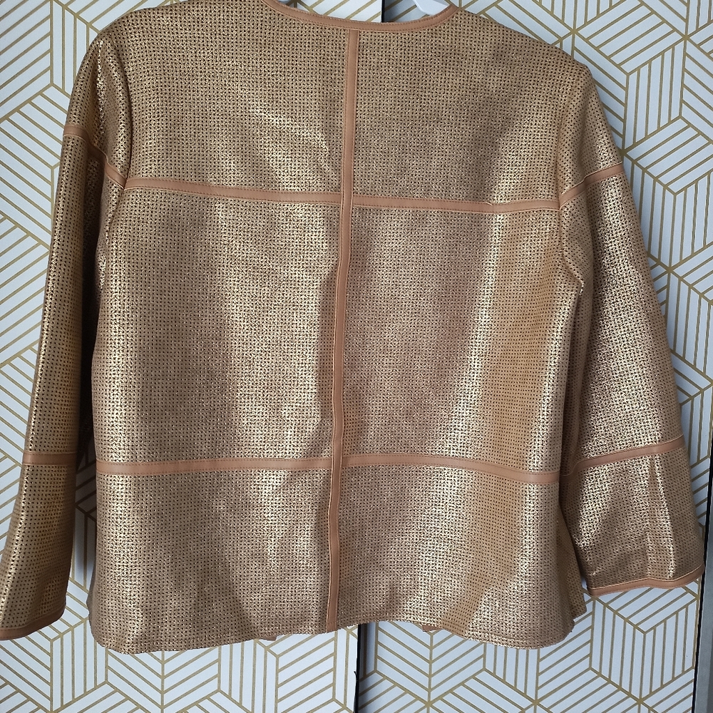 A La carte Gold perforated jacket! - Picture 2 of 7